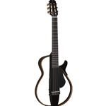 Yamaha SLG200N TBL Nylon-String Silent guitar with reverb1, reverb2, echo, 1/4" headphone input, mahogany body with detachable rosewood/maple fram, mahogany neck with rosewood fingerboard, SRT piezo and powered preamp, gig bag, stereo headphones includedl; Translucent Black